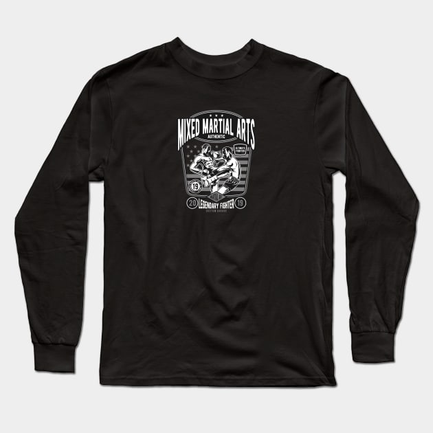 MMA Fighter Long Sleeve T-Shirt by TambuStore